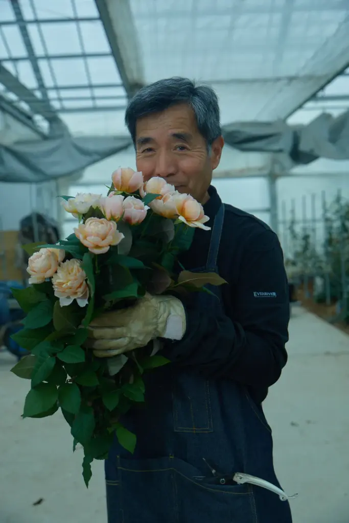 画像:國枝啓司さん(引用元:WABARA online store、https://www.wabararose.com/blogs/news-1/5-11-11-tbs-jonetsu)