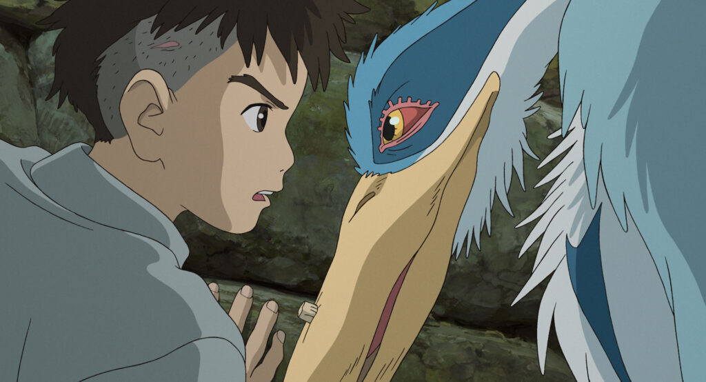 画像：アオサギと眞人（引用元：スタジオジブリ公式サイトフリー素材、https://www.ghibli.jp/works/kimitachi/#frame）