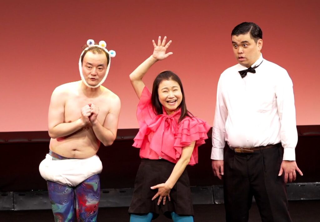 画像:ギャグを披露する島田珠代(引用元:ななまがり森下公式X、https://x.com/morishitanaoto/status/1920825707422244875)