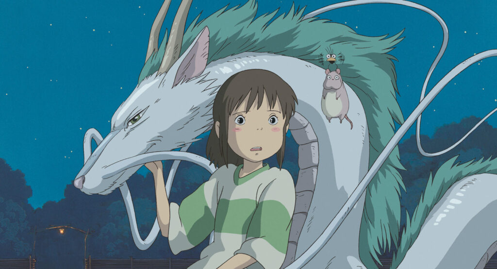 画像：千と千尋の神隠し（引用元：スタジオジブリ公式サイトフリー素材、https://www.ghibli.jp/works/kimitachi/#frame）