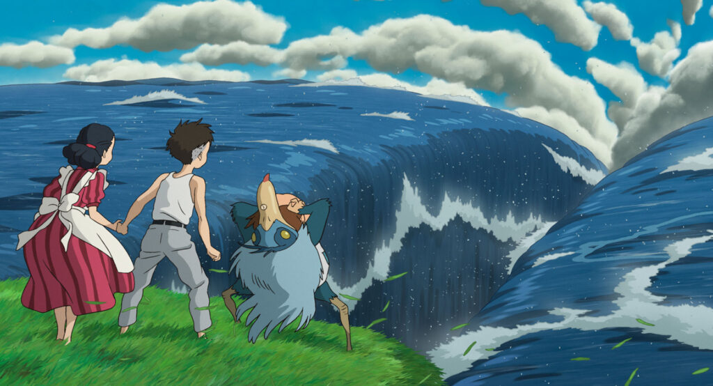 画像：異世界の冒険（引用元：スタジオジブリ公式サイトフリー素材、https://www.ghibli.jp/works/kimitachi/#frame）